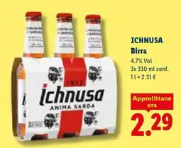 Lidl Ichnusa Birra offerta
