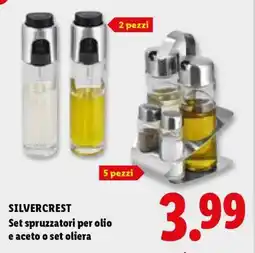 Lidl SILVERCREST Set spruzzatori per olio e aceto o set oliera offerta