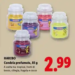Lidl HARIBO Candela profumata, 85 g offerta