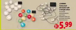 Lidl LIVARNO Catena luci decorative LED a energia solare offerta
