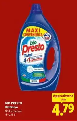 Lidl BIO PRESTO Detersivo offerta