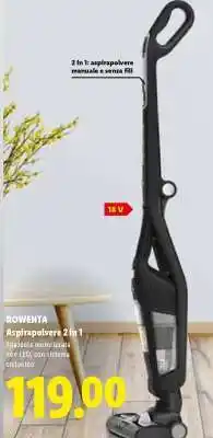 Lidl ROWENTA Aspirapolvere 2 in 1 offerta