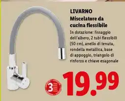 Lidl LIVARNO Miscelatore da cucina flessibile offerta