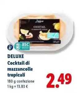 Lidl Deluxe Cocktail di mazzancolle tropicali offerta