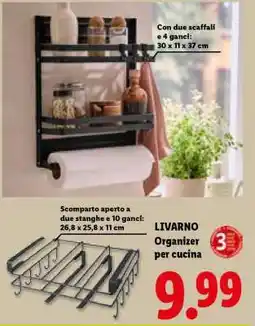 Lidl LIVARNO Organizer per cucina offerta
