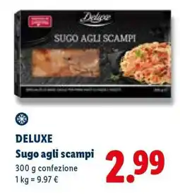Lidl Deluxe Sugo agli scampi offerta