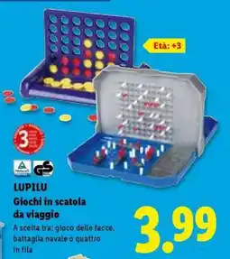 Lidl LUPILU Giochi in scatola da viaggio offerta
