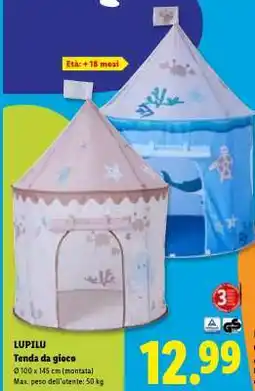 Lidl LUPILU Tenda da gioco offerta
