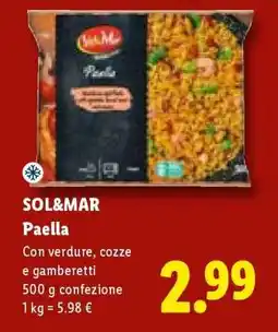 Lidl SOL&MAR Paella offerta