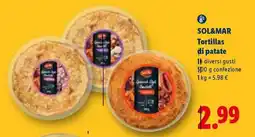 Lidl Sol&Mar Tortillas di patate offerta
