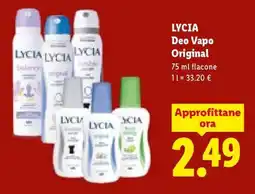 Lidl LYCIA Deo Vapo Original offerta