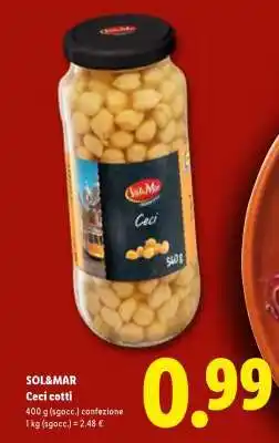 Lidl Sol&Mar Ceci cotti offerta