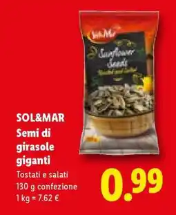 Lidl Sol&Mar Semi di girasole giganti offerta