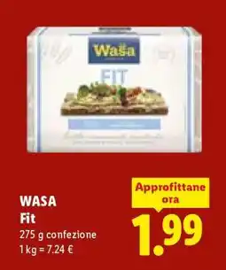 Lidl WASA Fit offerta