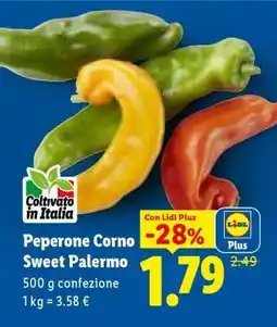 Lidl Peperone Corno Sweet Palermo offerta