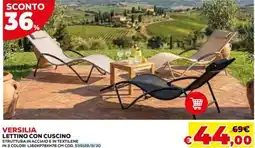 Conforama Versilia lettino con cuscino offerta