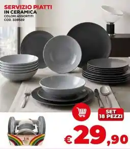 Conforama Servizio piatti in ceramica offerta