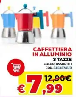 Conforama Caffettiera in alluminio 3 tazze offerta