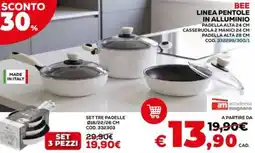 Conforama Accademia mugnano bee linea pentole in alluminio offerta