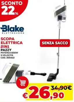 Conforama Blake scopa elettrica 2in1 pazzy offerta