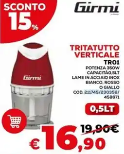 Conforama Girmi tritatutto verticale TR01 offerta