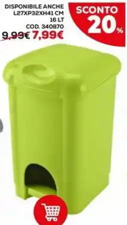 Conforama Refuse pattumiera con coperchio e pedale offerta