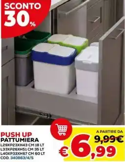 Conforama Push up pattumiera offerta