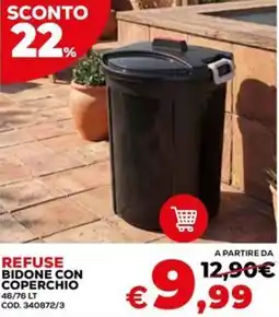 Conforama Refuse bidone con coperchio offerta