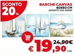 Conforama Barche canvas offerta