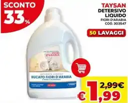 Conforama Taysan detersivo liquido offerta