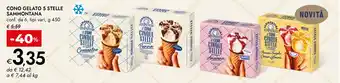 Bennet Cono gelato 5 stelle Sammontana offerta