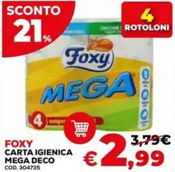 Conforama Foxy carta igienica mega deco offerta