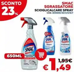 Conforama Smac sgrassatore scioglicalcare spray offerta