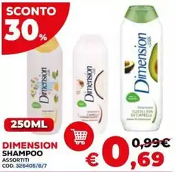 Conforama Dimension shampoo offerta