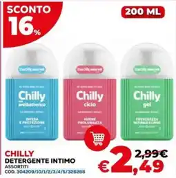 Conforama Chilly detergente intimo offerta