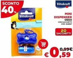 Conforama Vitakraft mini dispenser osso offerta