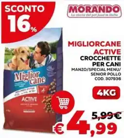 Conforama Morando migliorcane active crocchette per cani offerta