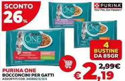 Conforama Purina one bocconcini per gatti offerta