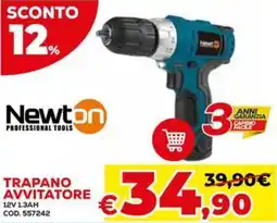 Conforama Newton trapano avvitatore offerta