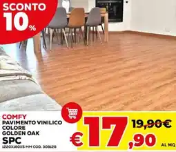 Conforama Comfy pavimento vinilico colore golden oak spc offerta
