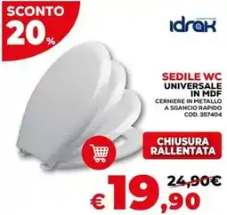Conforama Idrak sedile wc universale in mdf offerta