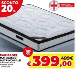Conforama Farmagel materasso matrimoniale in memory foam offerta