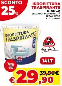 Conforama Boero idropittura traspirante bianca offerta