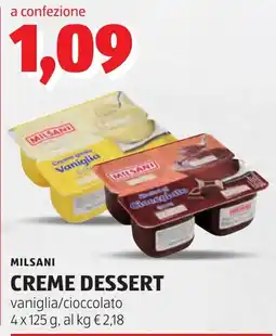 ALDI MILSANI CREME DESSERT offerta
