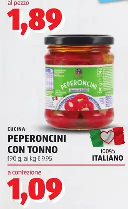 ALDI CUCINA PEPERONCINI CON TONNO offerta