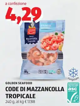 ALDI GOLDEN SEAFOOD CODE DI MAZZANCOLLA TROPICALE offerta