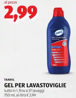 ALDI TANDIL GEL PER LAVASTOVIGLIE offerta