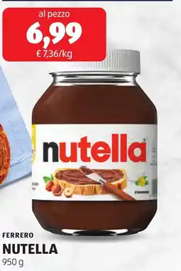 ALDI FERRERO NUTELLA offerta