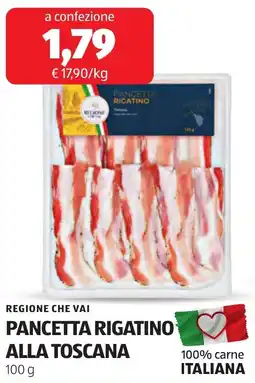 ALDI PANCETTA RIGATINO ALLA TOSCANA offerta