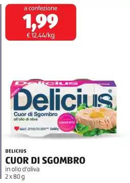ALDI DELICIOUS CUOR DI SGOMBRO offerta
